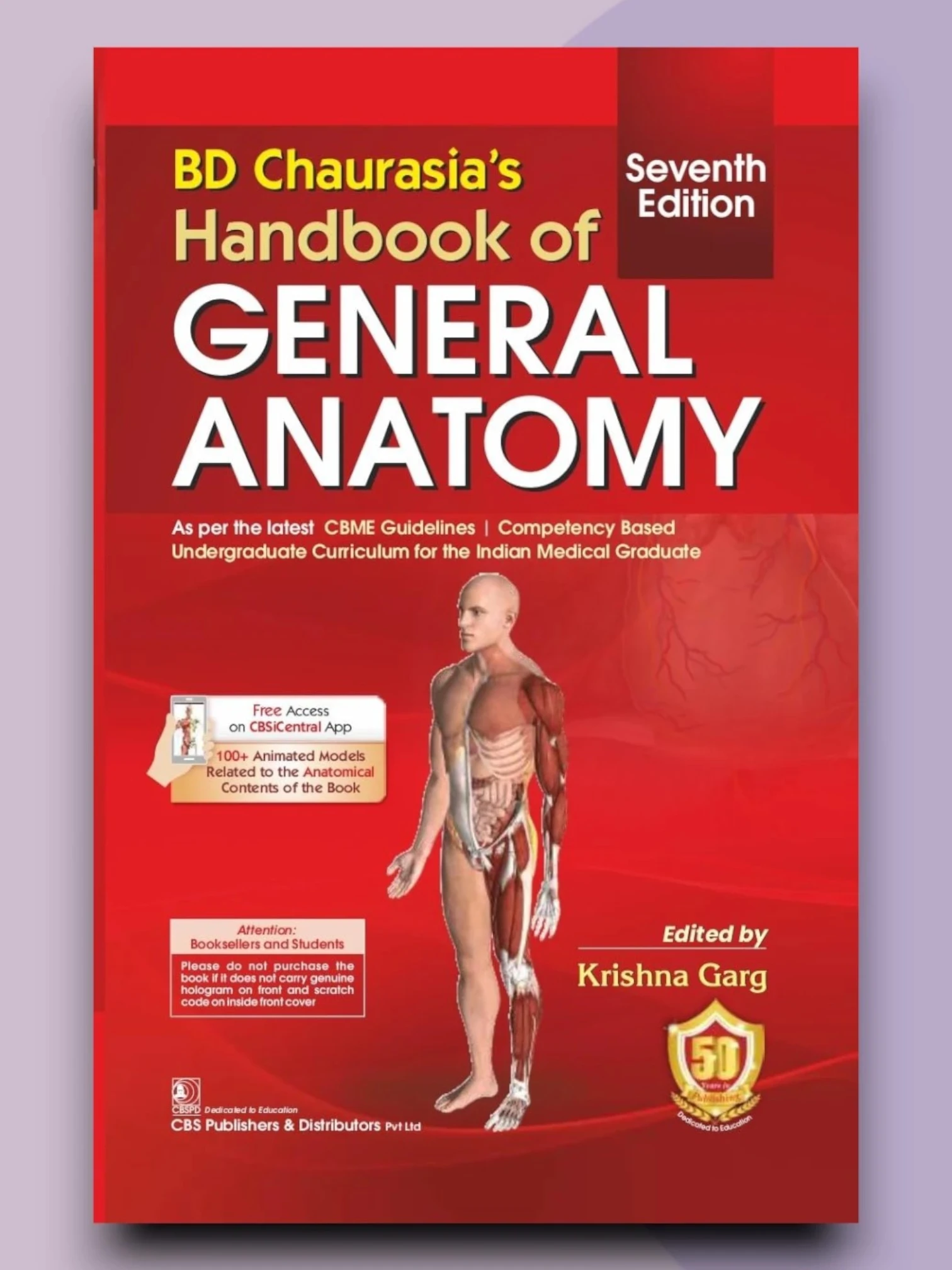 BD Chaurasias Handbook of General Anatomy 7 e