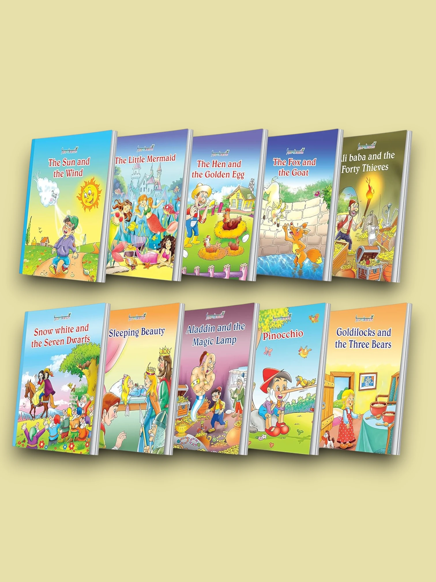 Bedtime Story Books for Kids (Set of 10 Books) | Colorful