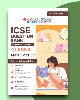 Oswaal ICSE Question Bank SOLVED PAPERS Class 9  Mathematics For Exam 2024-25